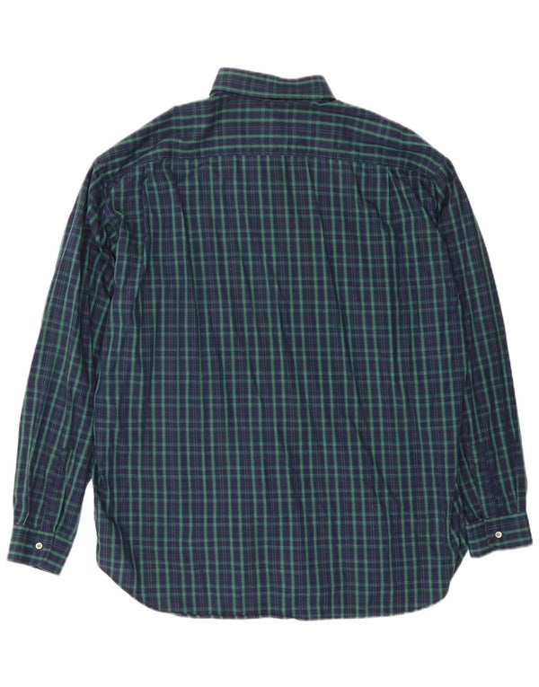 Camicia da uomo Stefanel XL in cotone a quadri verdi