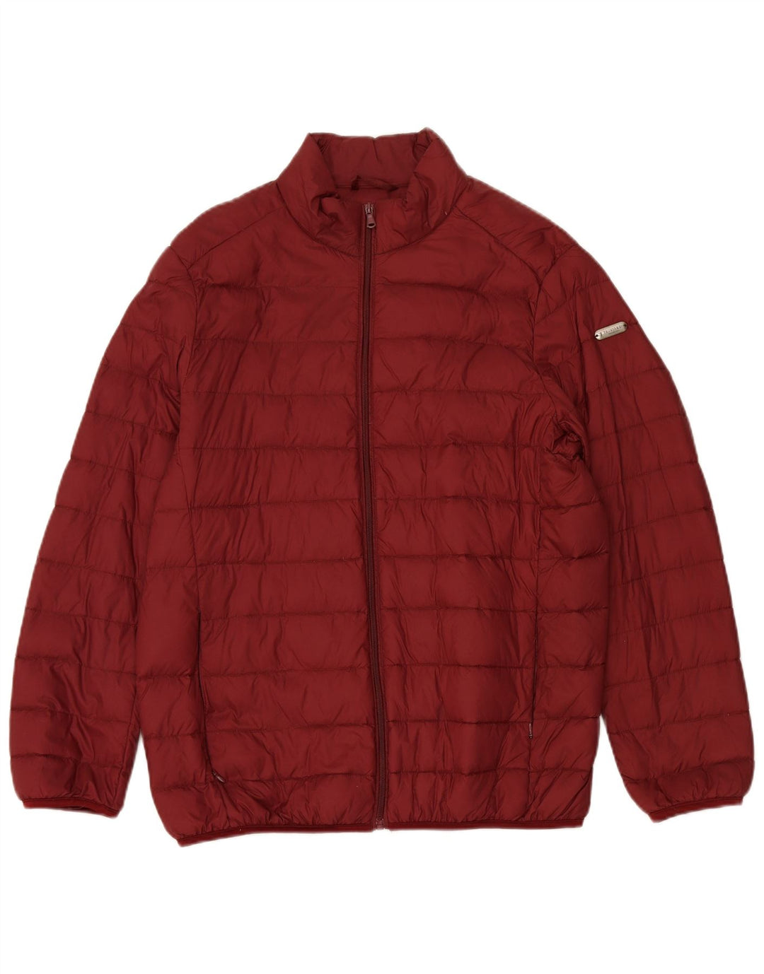 TRUSSARDI Mens Padded Jacket UK 44 2XL Red Nylon