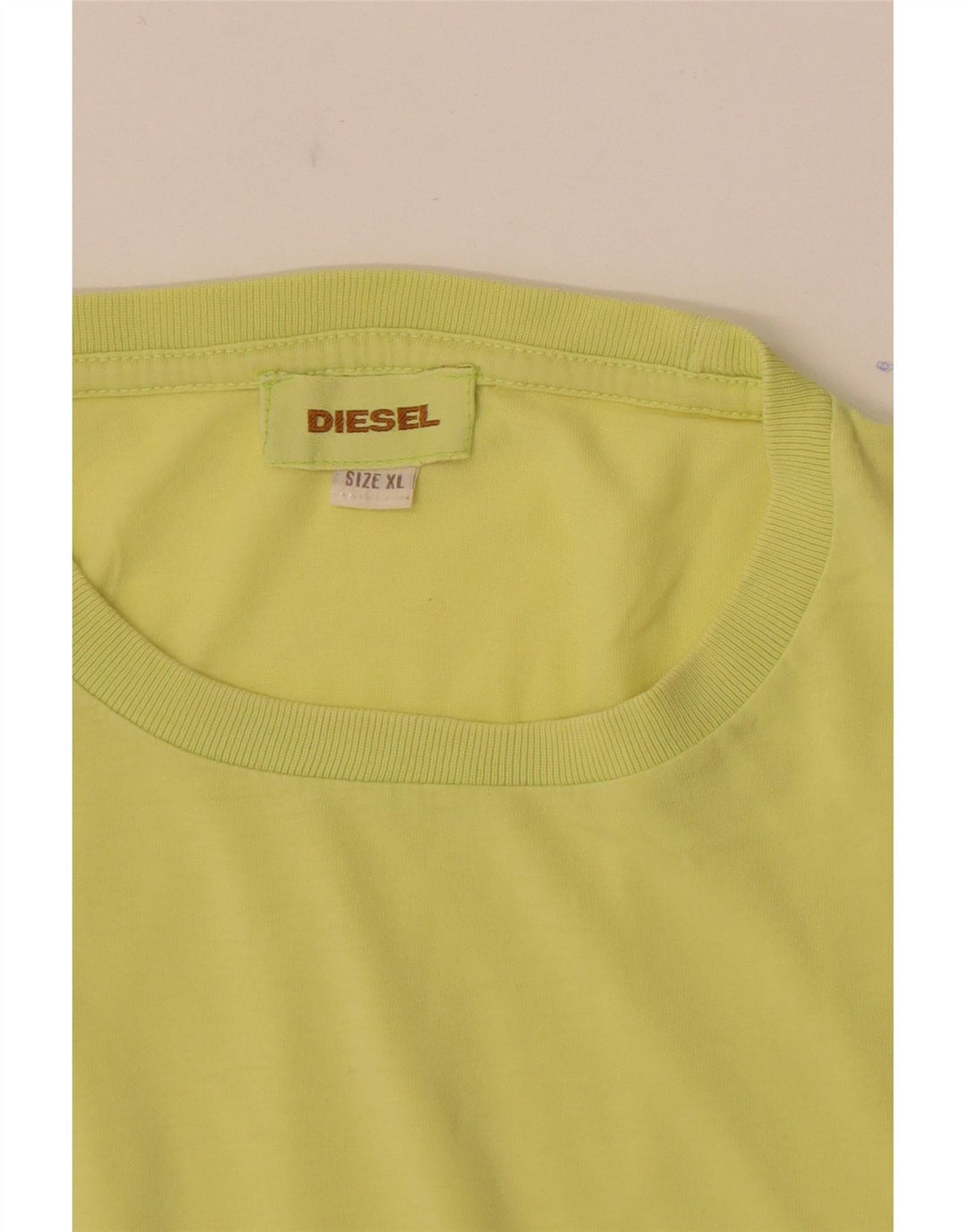 T-shirt da uomo Diesel Top XL gialla