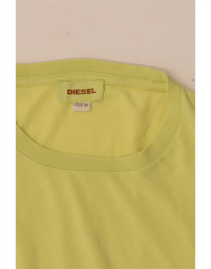 T-shirt da uomo Diesel Top XL gialla