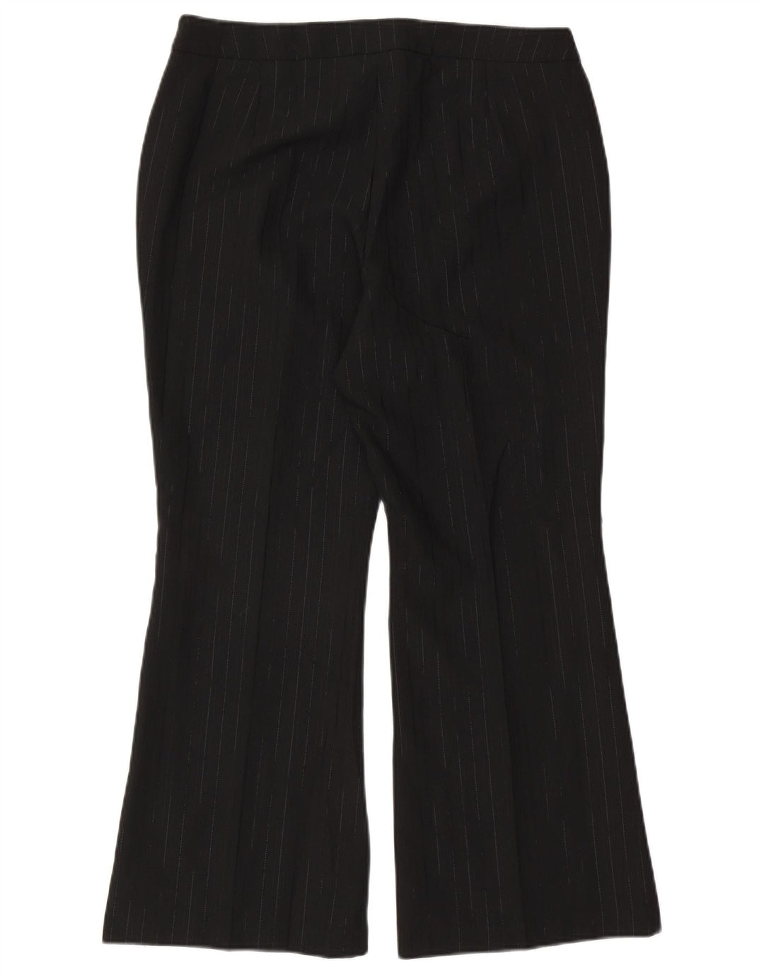 Pantaloni da abito da donna Marks & Spencer UK 16 Large W34 L28 Gessato nero