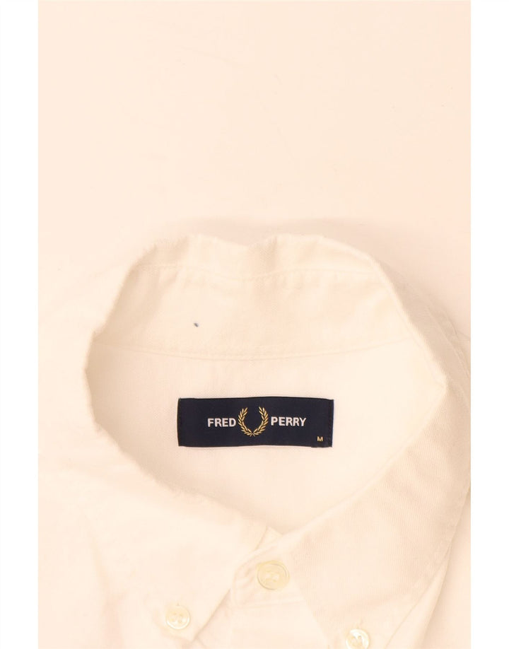 FRED PERRY Camicia da uomo in cotone bianco medio