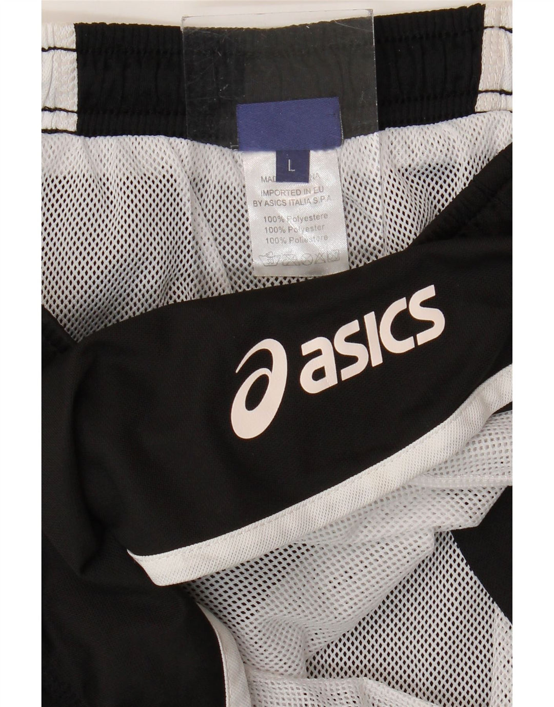 Pantaloncini da bagno ASICS da donna UK 14 Large Nero in poliestere color block