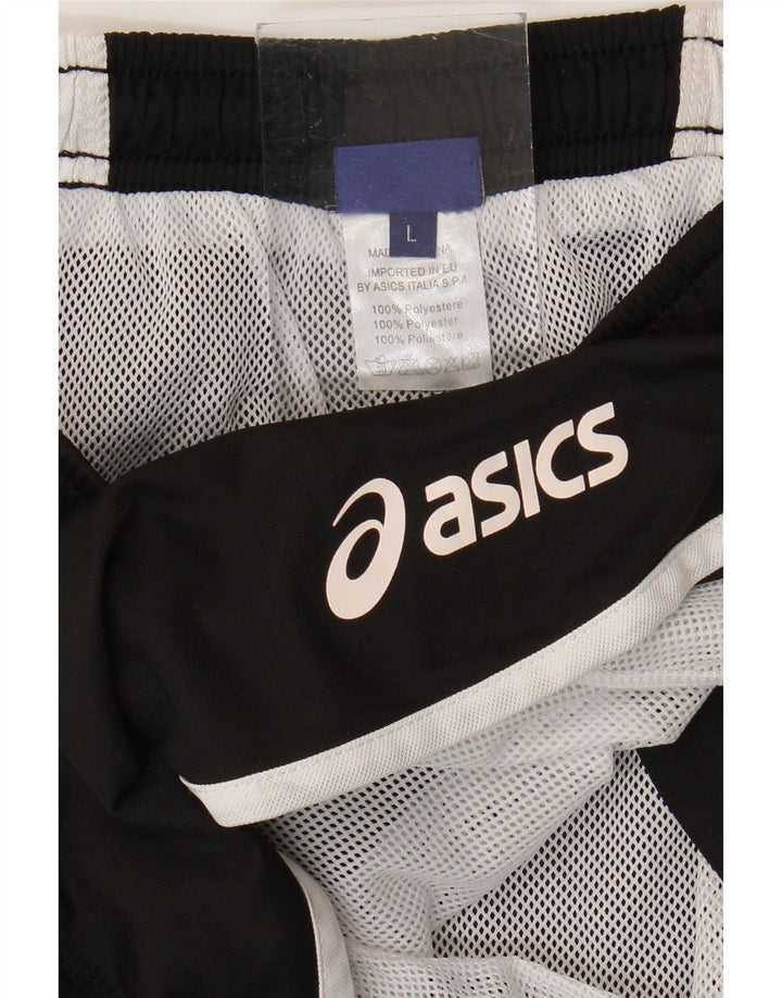 Pantaloncini da bagno ASICS da donna UK 14 Large Nero in poliestere color block