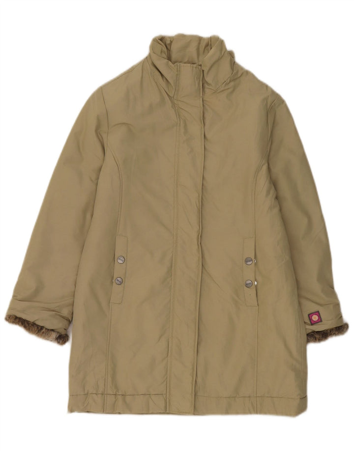 Giacca imbottita da donna con maniche a 3/4 Invicta UK 8 piccola in cotone beige