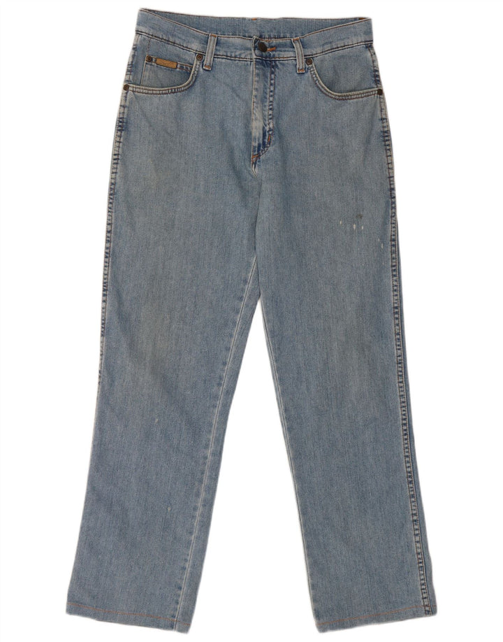 Jeans dritti elasticizzati Texas da uomo Wrangler W32 L29 cotone blu