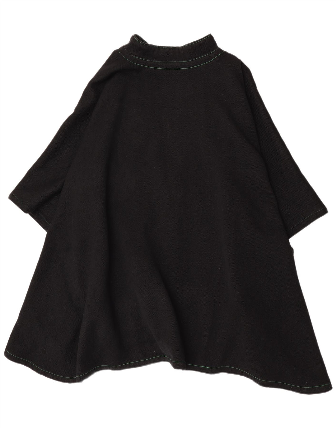 Abito poncho vintage da donna, taglia unica, nero