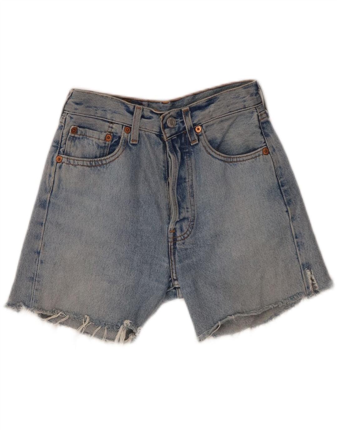 LEVI'S Womens 501 Denim Shorts W26 Small Blue