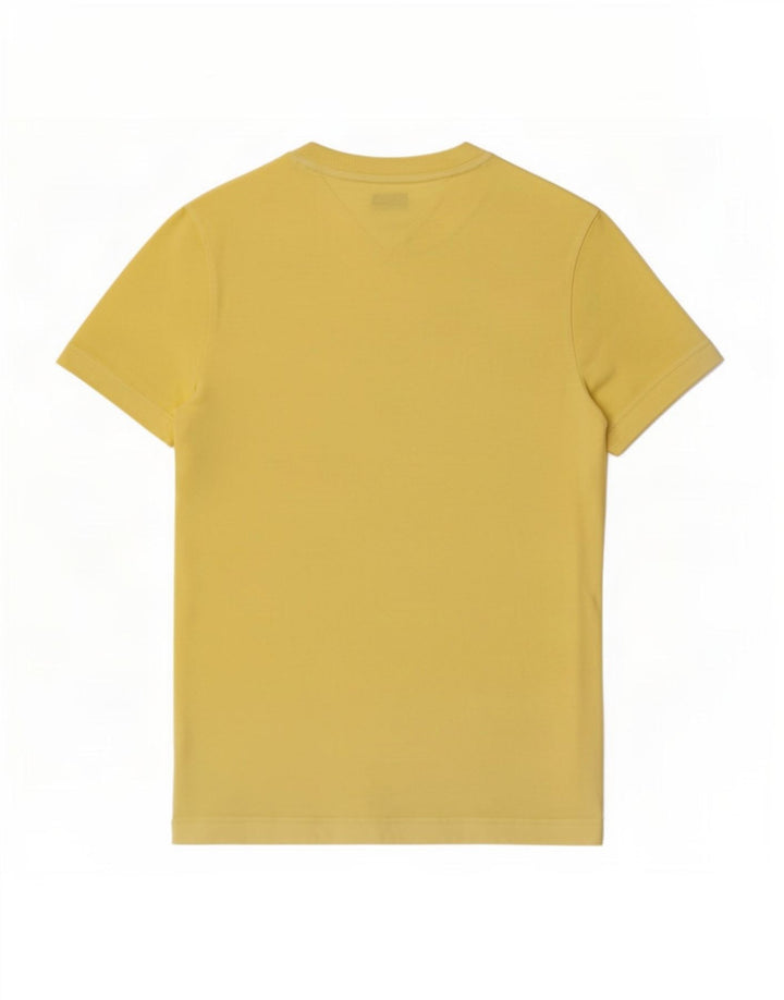 T-shirt slim fit da uomo Tommy Hilfiger piccola gialla