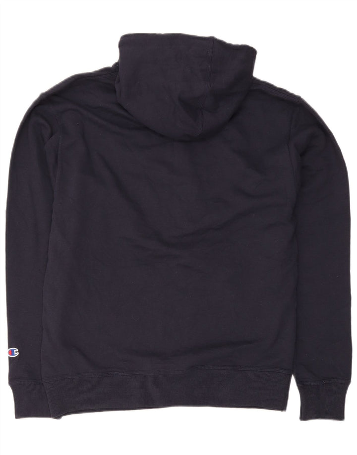 Maglione con cappuccio Champion da uomo, vestibilità regolare, cotone medio blu navy