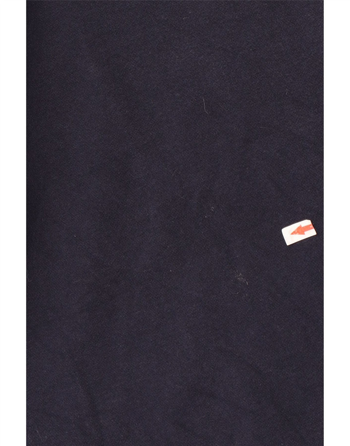 Felpa Zara da uomo maglione piccolo in cotone blu navy
