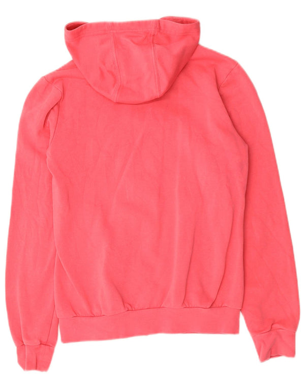 Felpa con cappuccio con zip grafica Adidas per ragazze 13-14 anni in cotone rosa