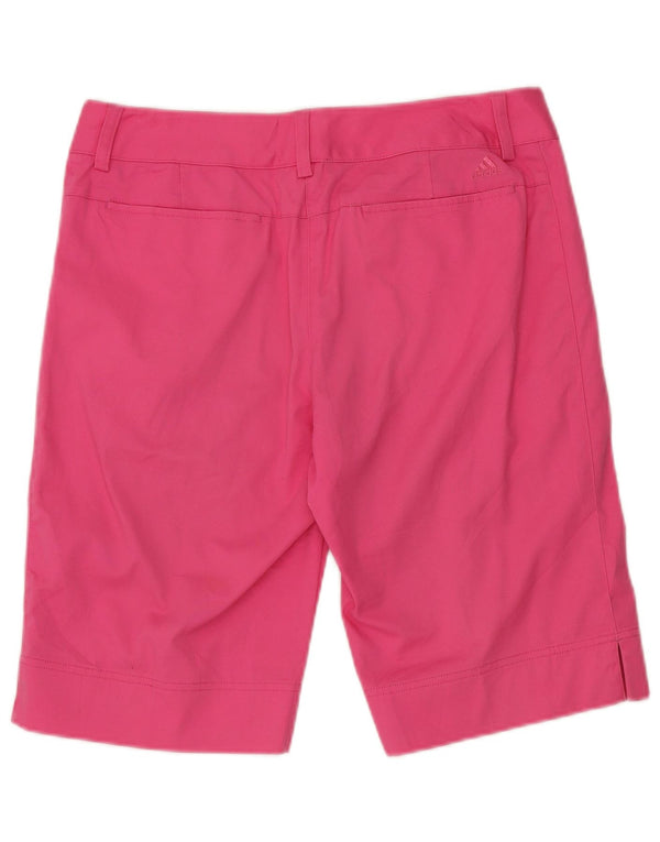 Pantaloncini chino da donna Adidas UK 10 piccoli W32 cotone rosa