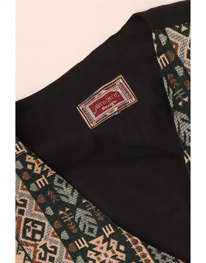 Gilet da uomo autentico piccolo Fair Isle multicolore