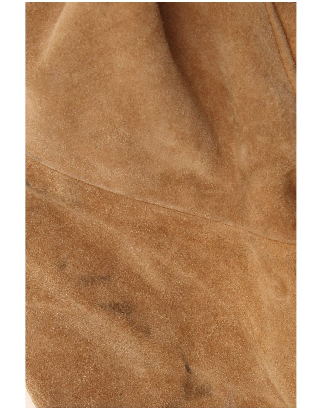 Giacca vintage in pelle scamosciata corta da donna UK 20 2XL Marrone Western