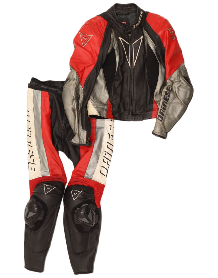 Set da 2 pezzi grafico da uomo Dainese taglia 50 piccolo W34 L28 motociclista nero