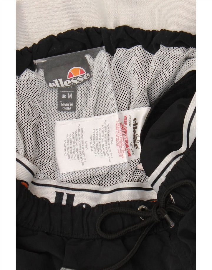 Pantaloncini sportivi grafici da uomo Ellesse, poliestere color block medio nero