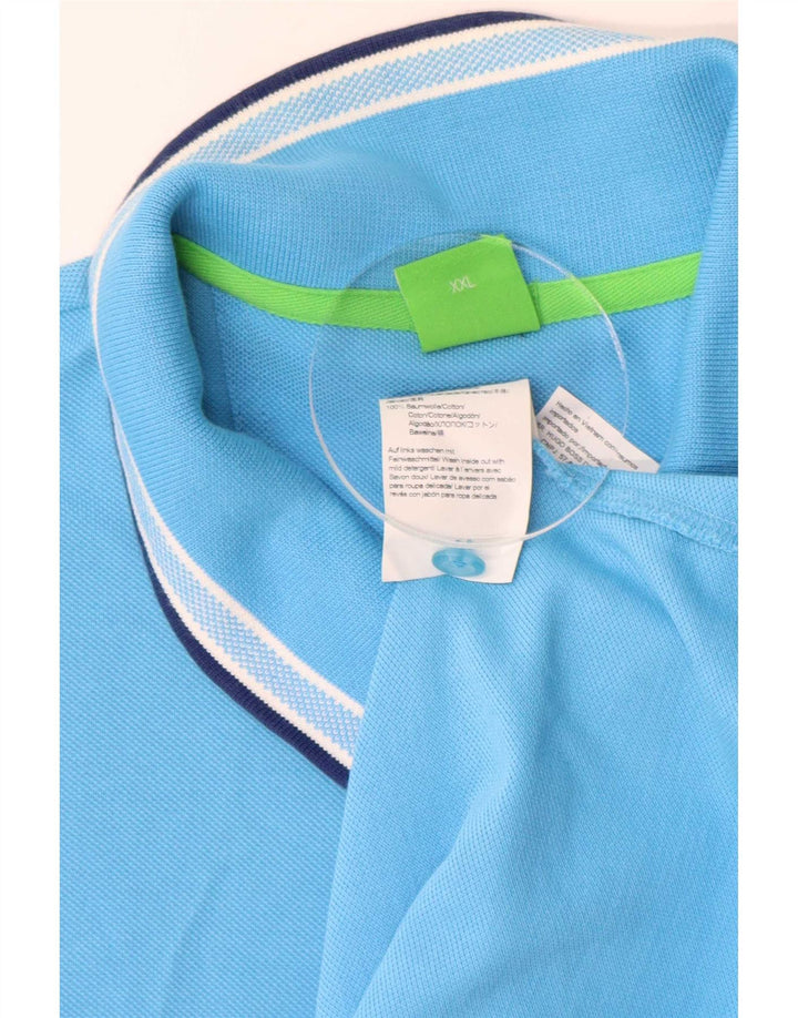 Polo da uomo Hugo Boss 2XL in cotone blu