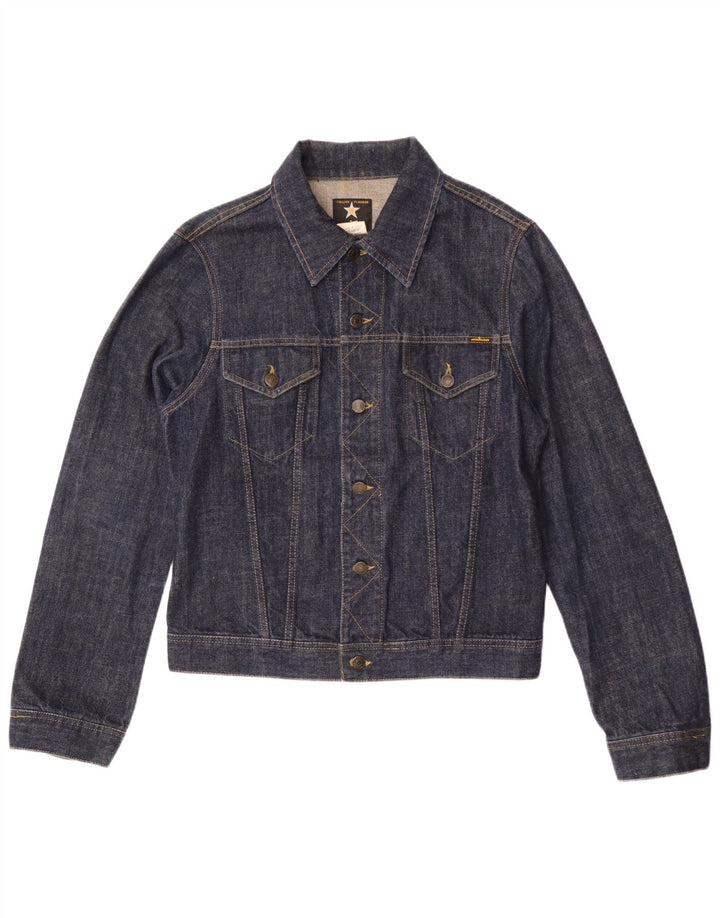 Giacca di jeans da uomo Indian Rags UK 38 cotone blu navy medio