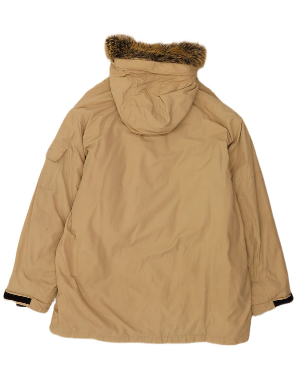 Giacca Parka con cappuccio da uomo Timberland UK 40 Large Beige Nylon