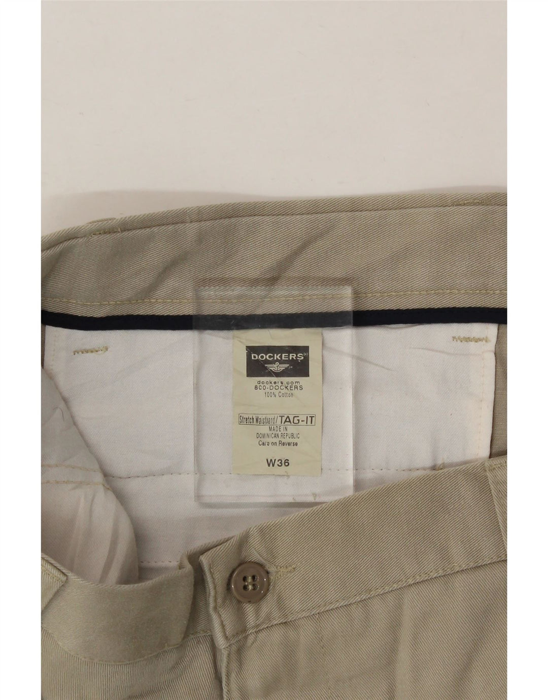 DOCKERS Mens Chino Shorts W36 Large Beige Cotton Vintage Dockers and Second-Hand Dockers from Messina Hembry 