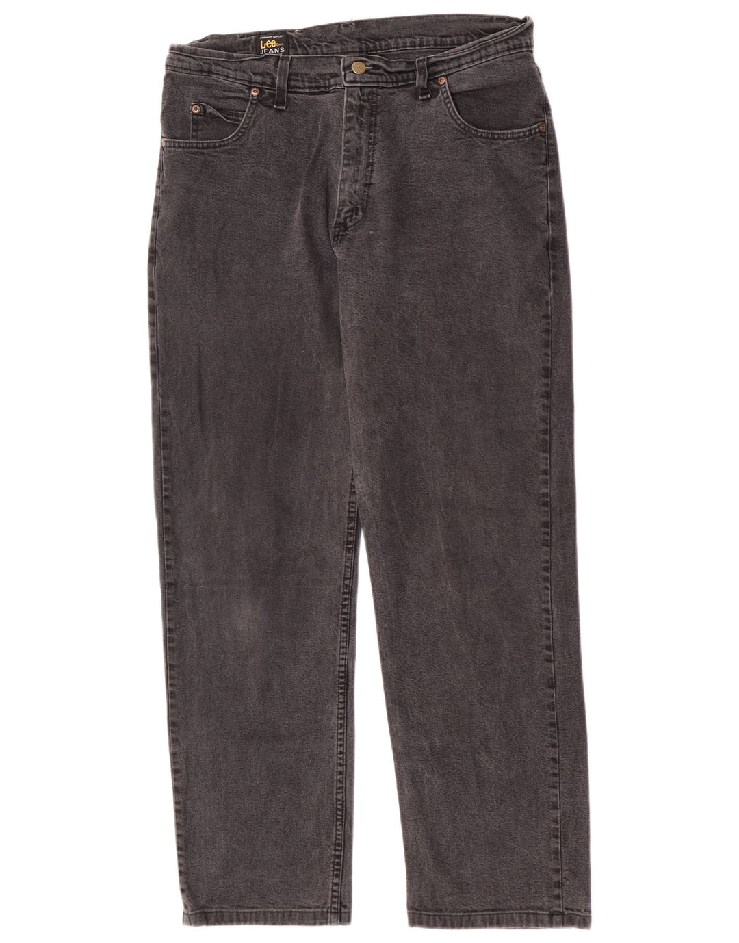Jeans dritti da uomo Lee Brooklyn W36 L30 cotone grigio