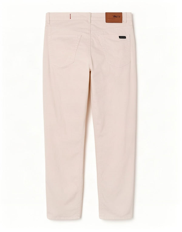 Pantaloni casual dritti da uomo Marlboro Classics W36 L34 cotone bianco