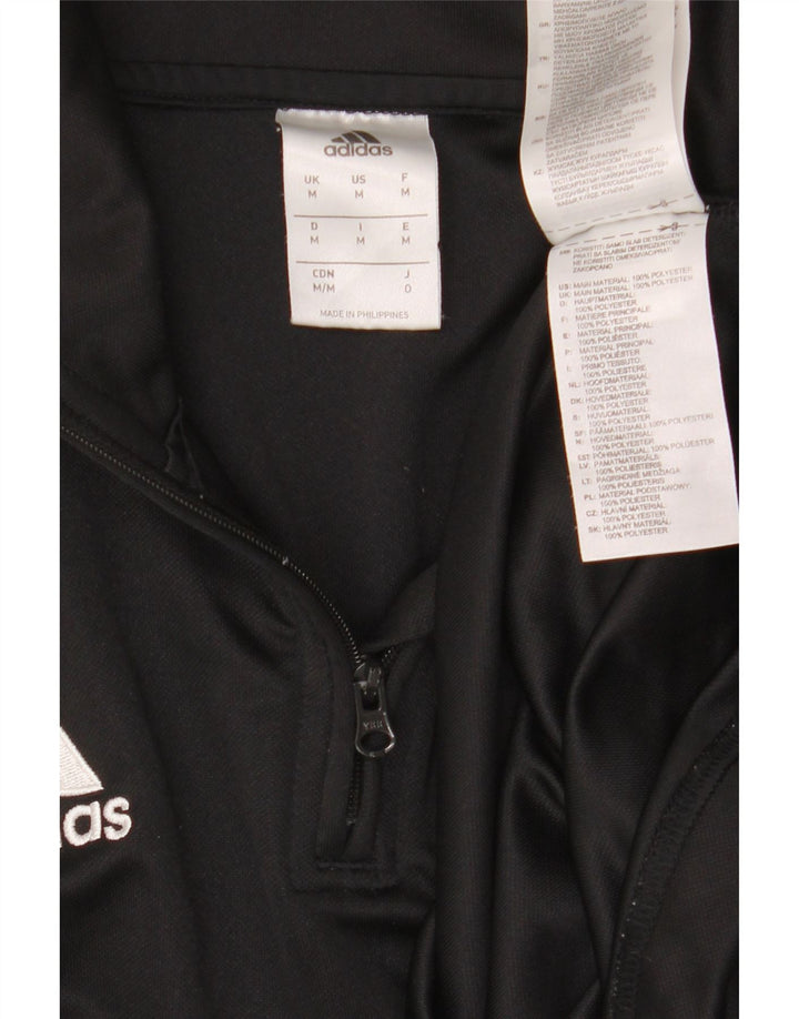 Adidas Uomo Climalite Pullover Tuta Top Colore Nero Medio