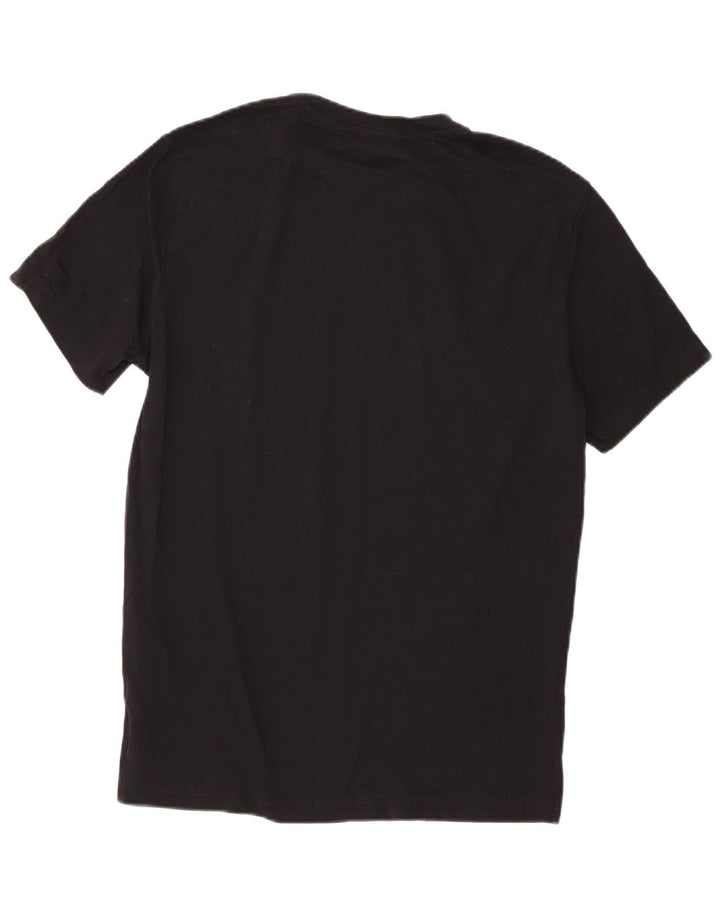 T-shirt grafica da uomo Champion Top in cotone nero medio
