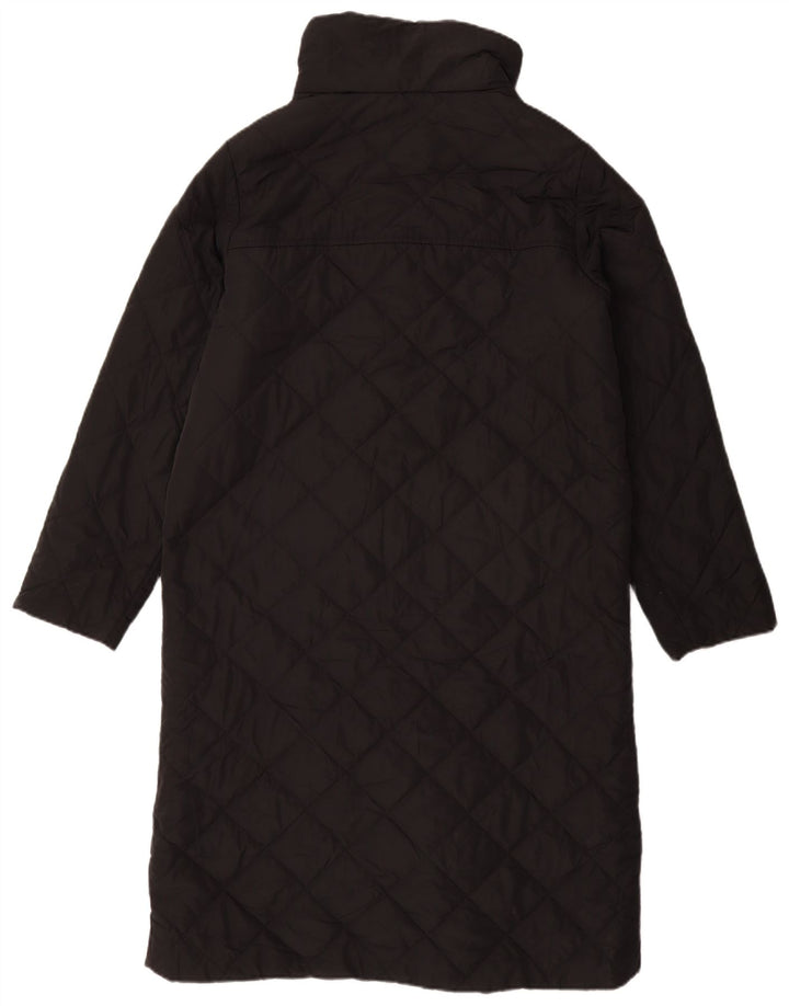 Soprabito trapuntato da donna Marks & Spencer UK 12 medio poliestere nero