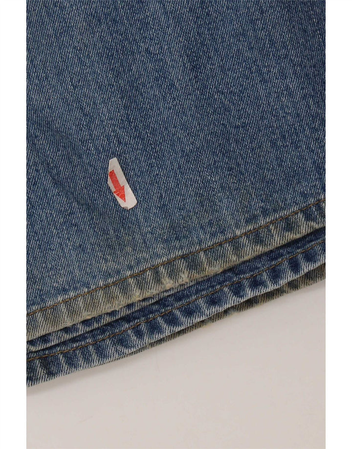 Jeans dritti da uomo Marks & Spencer blu Harbour W44 L29 cotone