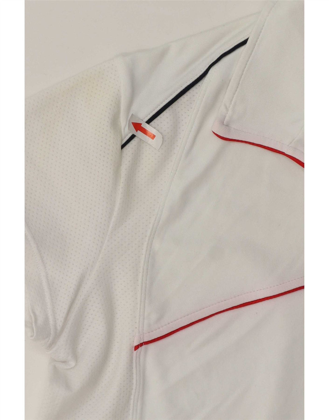 T-shirt grafica da uomo Asics, top sportivo in poliammide a righe bianche medie