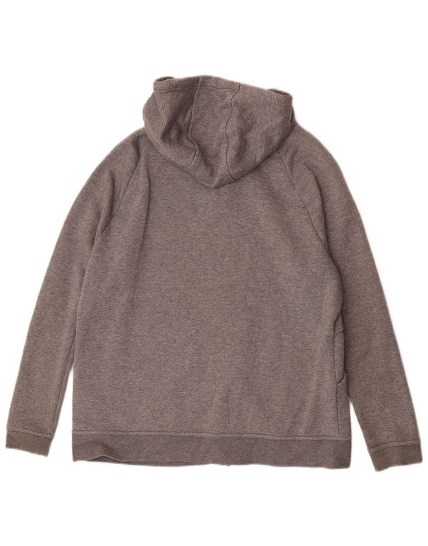 Felpa con cappuccio e zip da donna Nike UK 16 grande cotone grigio