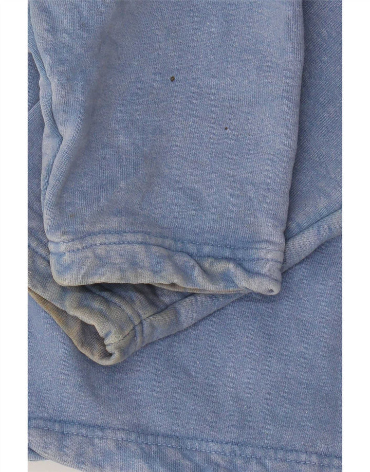 Felpa grafica da uomo Weird Fish, piccola, in cotone blu