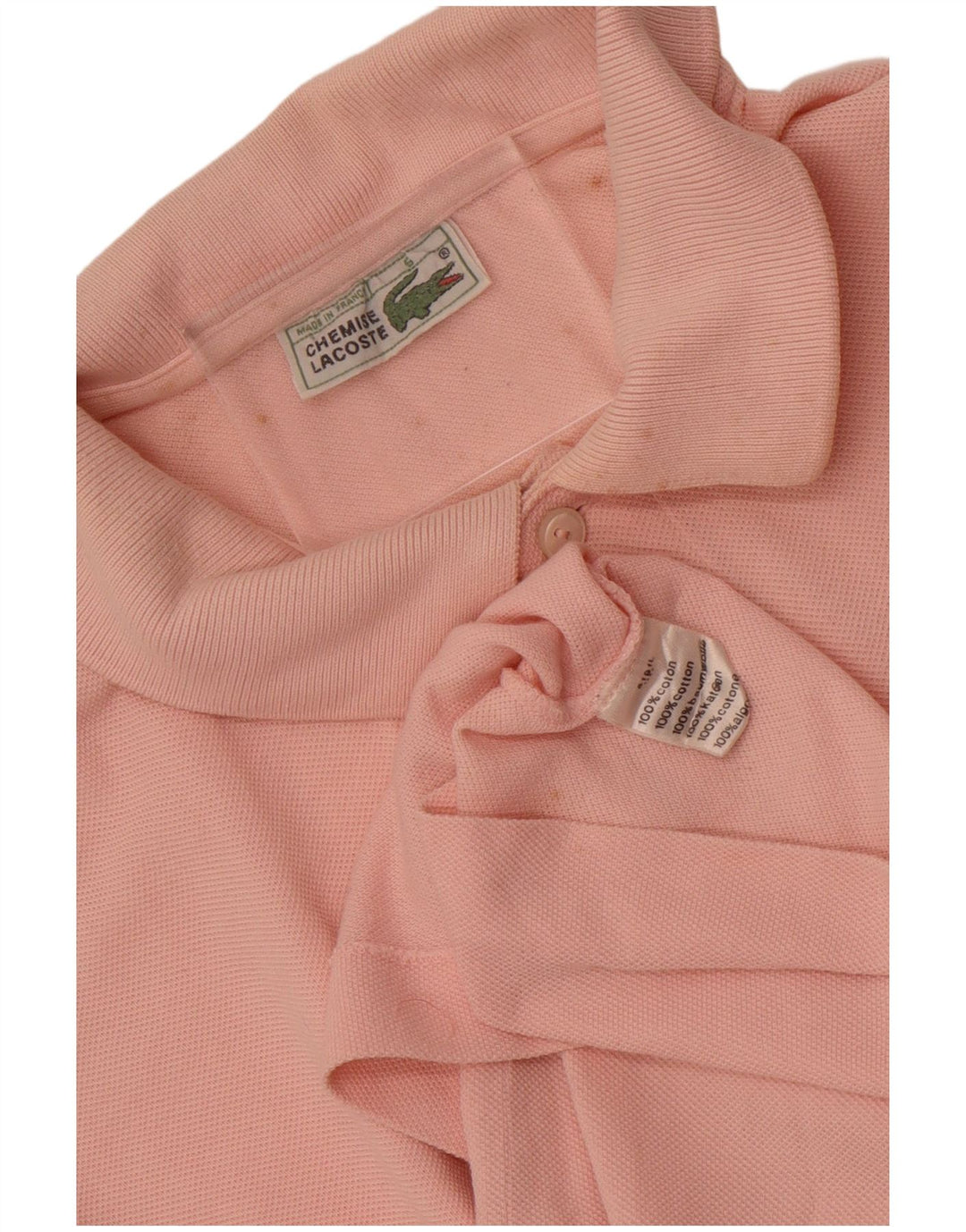 Polo da uomo Lacoste taglia 5 grande in cotone rosa