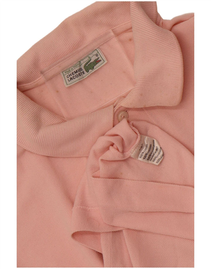 Polo da uomo Lacoste taglia 5 grande in cotone rosa