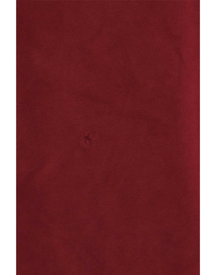 Lyle & Scott Felpa da uomo Maglione piccolo in cotone bordeaux