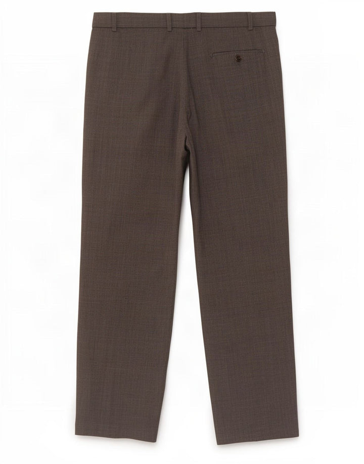 Pantaloni da abito dritti da uomo Marks & Spencer W38 L27 poliestere grigio