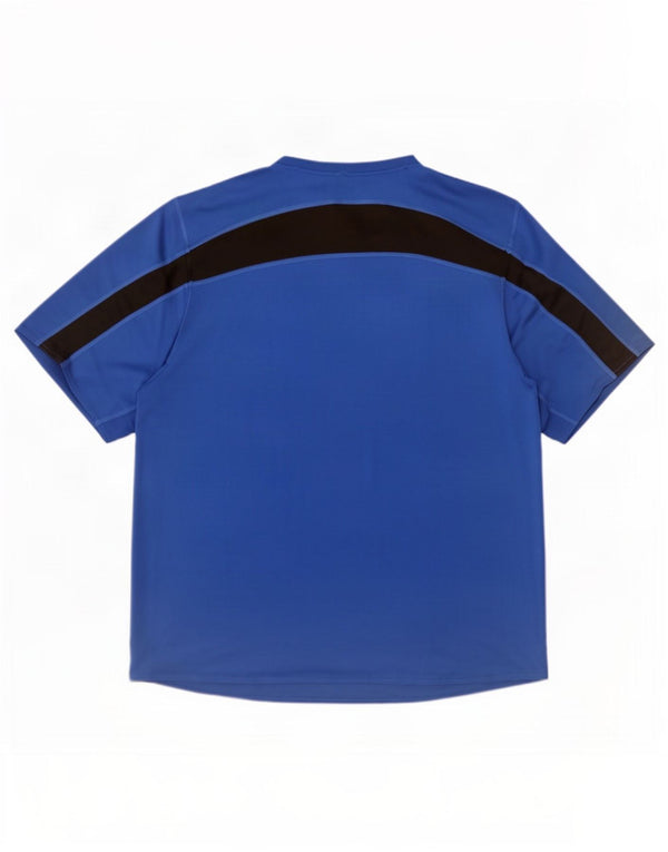 Maglietta Adidas da uomo Top 2XL Blu Colourblock