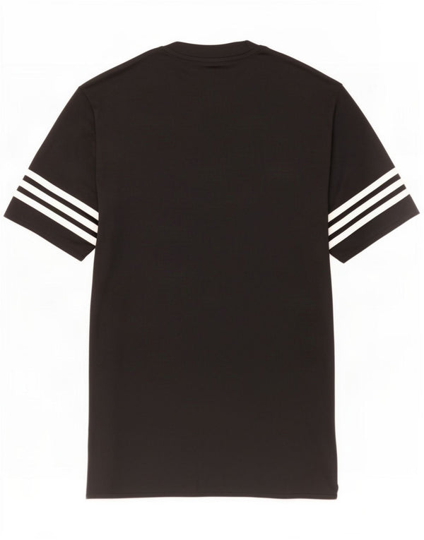 T-shirt Adidas da uomo piccola piccola in poliestere nero