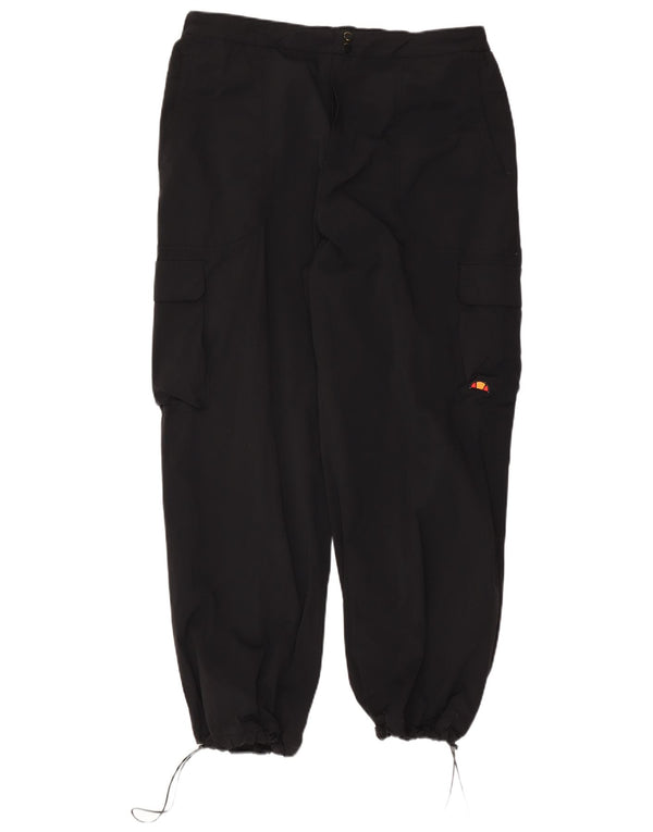 Pantaloni cargo da jogging a vita alta da donna Ellesse UK 20 2XL W40 L29 Nero