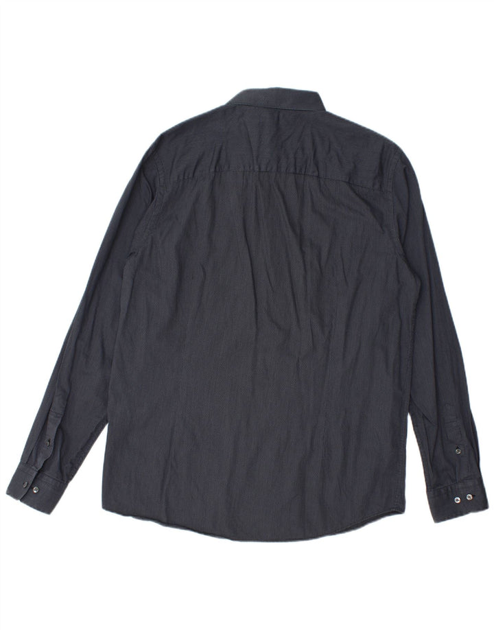 Camicia da uomo Jack & Jones taglia 42 grande cotone gessato grigio