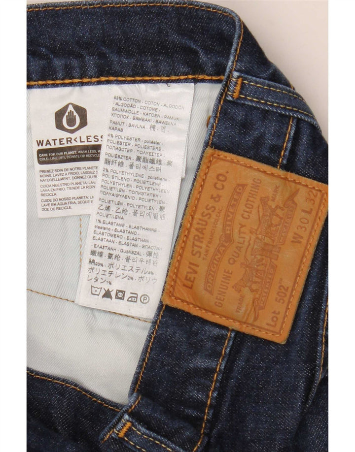 Levi's Uomo 502 Jeans affusolati W30 L32 Cotone blu navy
