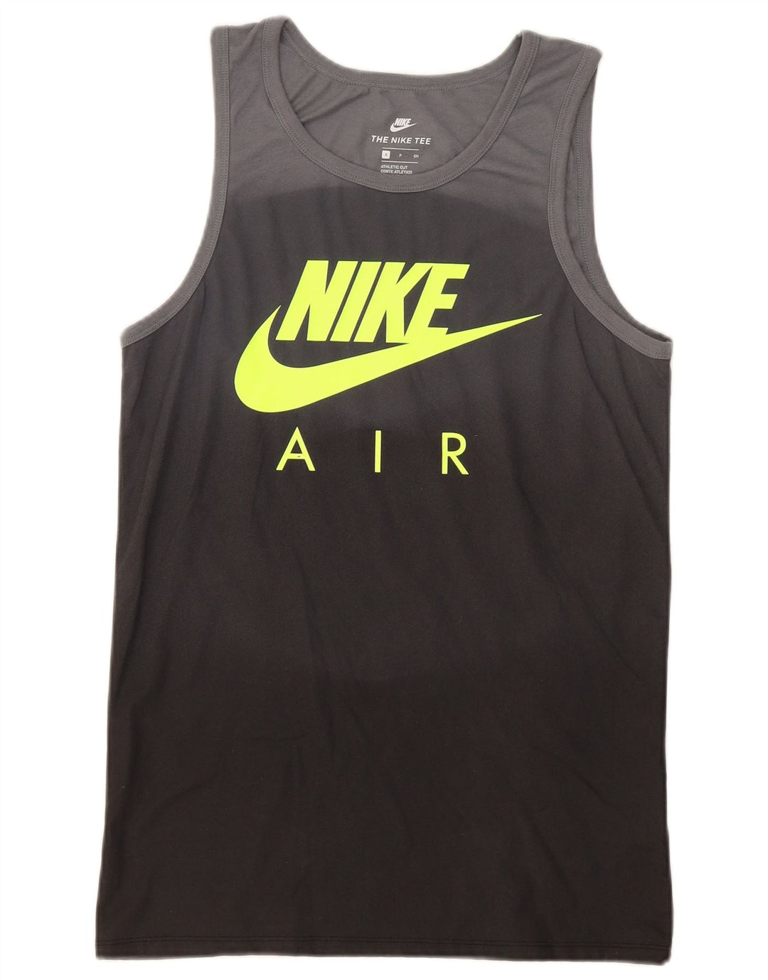 Canotta grafica Nike da uomo con taglio atletico, piccola, in poliestere color block nero