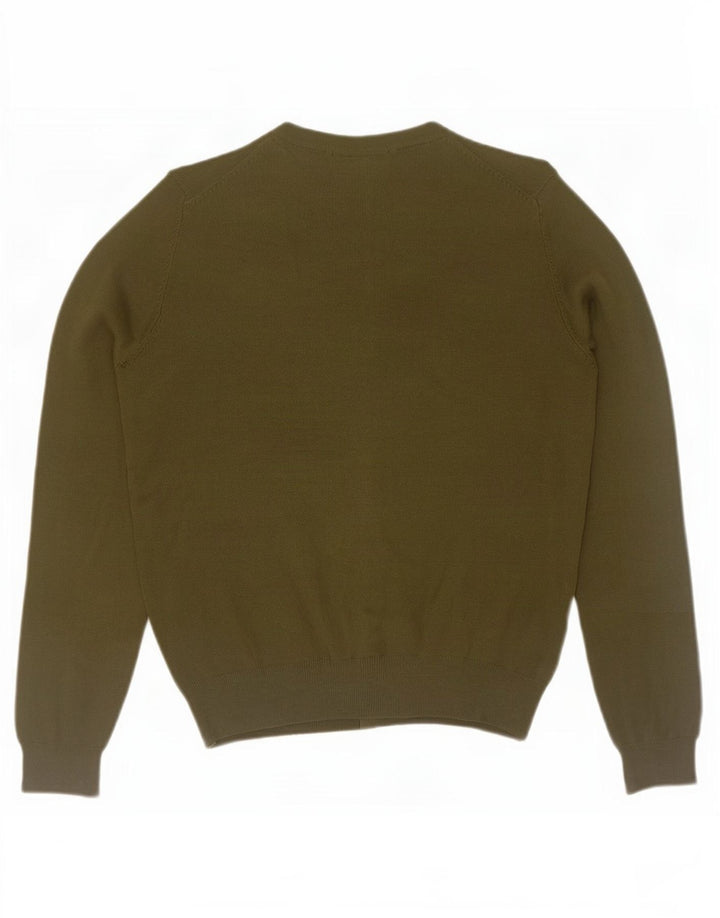 Maglione cardigan da donna Marks & Spencer UK 12 Viscosa kaki media