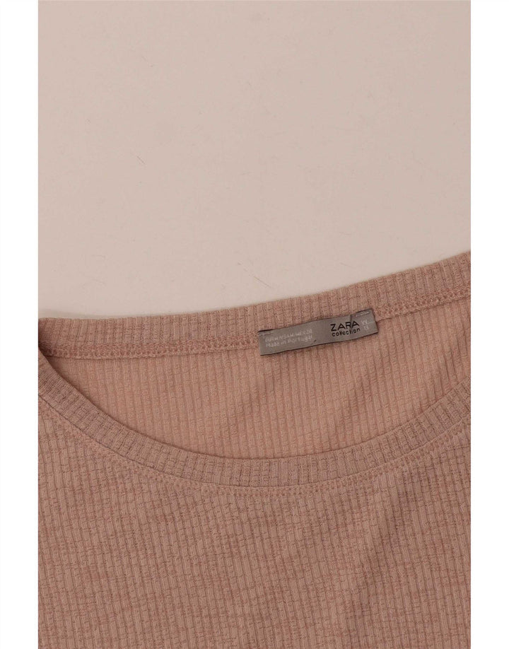 Top Blusa Oversize Da Donna Zara Rosa Medio
