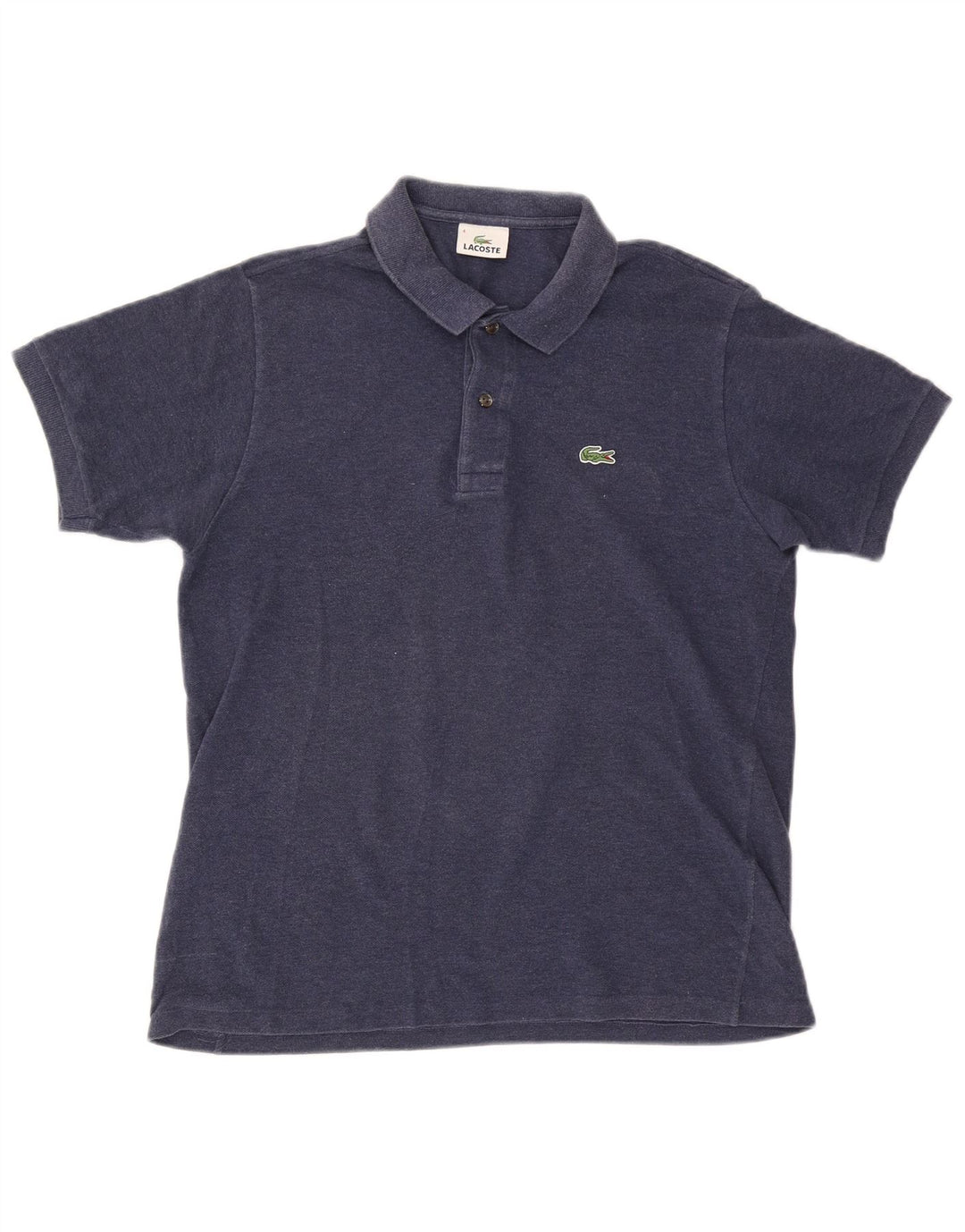 Polo da uomo Lacoste taglia 4 media in cotone blu navy