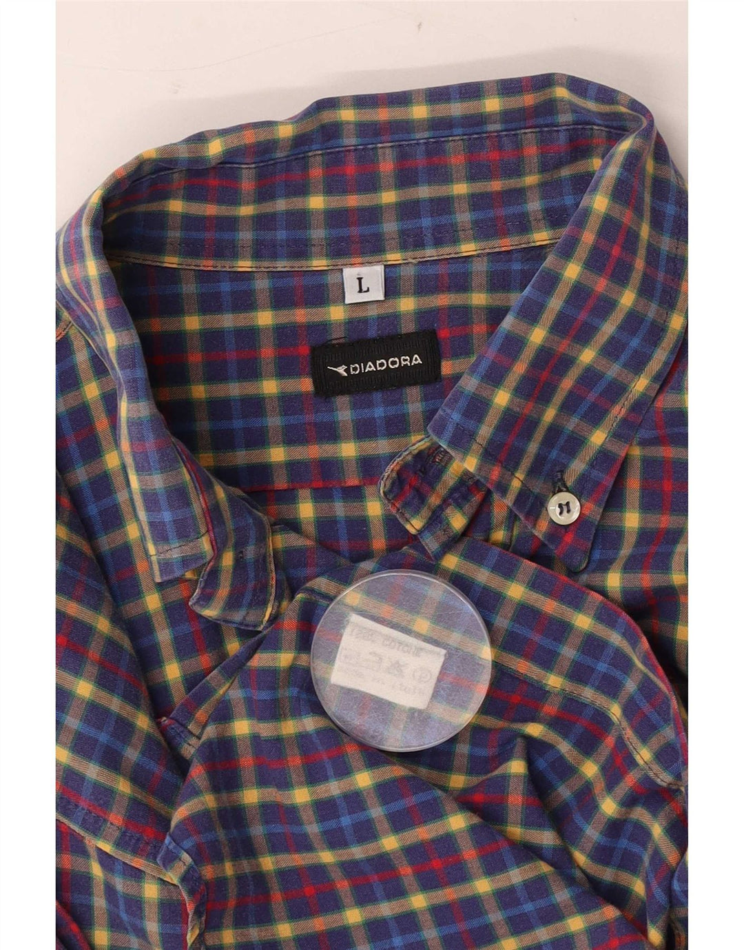 Camicia Diadora Uomo Large Check Multicolor