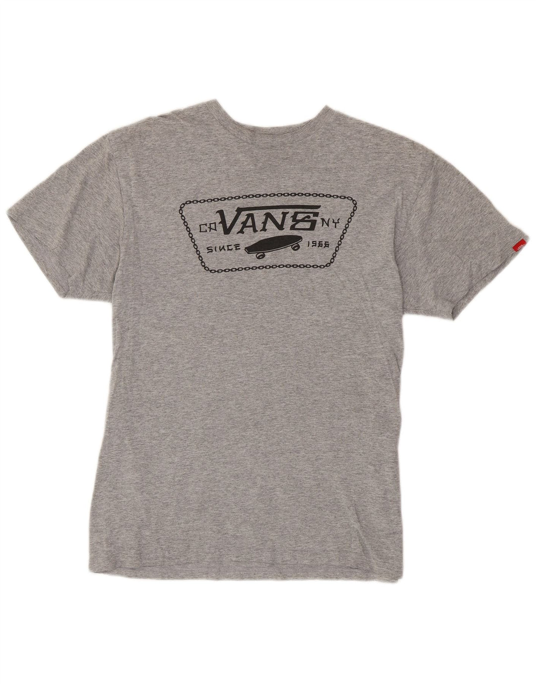 T-shirt grafica da uomo con vestibilità classica Vans, grigio medio chiazzato
