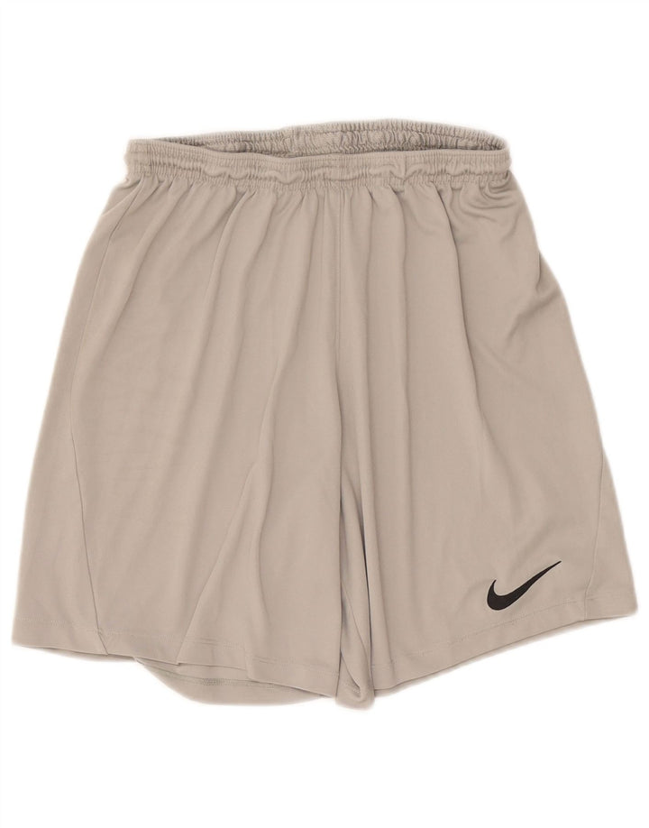 Pantaloncini sportivi Nike Dri Fit da uomo, grandi, in poliestere grigio